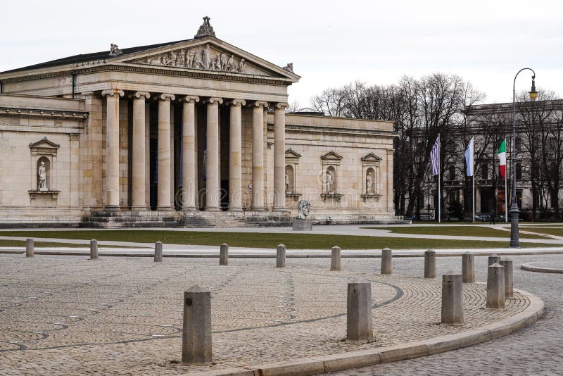 Konigsplatz - Square,国家资本慕尼黑,巴伐利亚,慕尼黑,德国国王 库存图片 Konigsplatz - Square,国家资本慕尼黑,巴伐利亚,慕尼黑,德国国王 库存图片